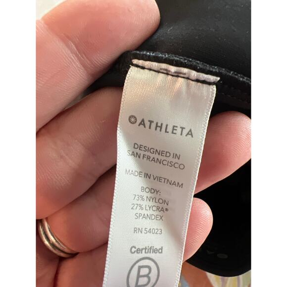 Athleta size 0P 0 Petite black Stellar Trouser black pants - Picture 4 of 4